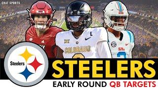 Steelers Early Round QB Targets: Scouting Reports On Shedeur Sanders, Jaxson Dart & Tyler Shough