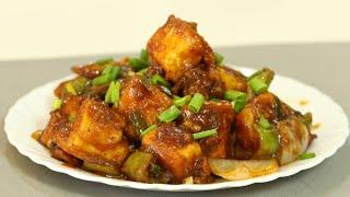 रेस्टॉरंट स्टाईल चिली पनीर बनाने का तरीका | Restaurant Style Chilli Paneer Recipe | MadhurasRecipe