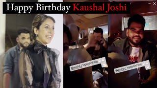 Shehnaaz Gill Celebrating Manager Kaushal Joshi Birthday |