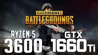 PUBG on Ryzen 5 3600 + GTX 1660Ti 1080p,1440p benchmarks!