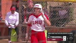 2024 NCAA Softball Oklahoma vs Loyola Marymount OU Radio Call