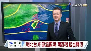 【1125台視晚間氣象】今晚起水氣漸增 北部局部短暫雨