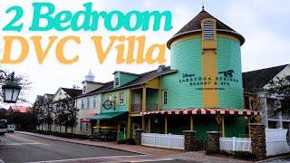 Disney's Saratoga Springs 2 Bedroom DVC Villa Room Tour (2024)!