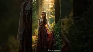 Slavic Beauty in the Forest – Enchanted Moments in Nature #shortsvideo #ai#beauty