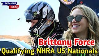 John and Brittany Force lead qualifying at NHRA US Nationals || national hot rod association