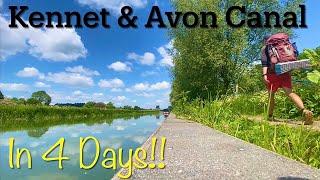 Hiking & wild camping the ENTIRE Kennet & Avon canal in 4 days!!