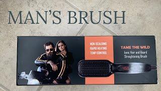 TAME THE WILD HAIR AND BEARD STRAIGHTENING BRUSH REVIEW
