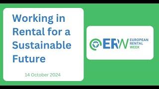 ERW Working in Rental for a Sustainable Future Webinar