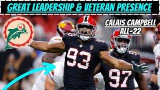 Film Breakdown: Calais Campbell is the PERFECT Stopgap Player for the Miami Dolphins