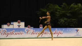 Julia Garbuz - Clubs - All Around Final - 2013 U.S. Rhythmic Championship