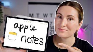 Apple Notes: the ONLY notes app you NEED | tips for students and everyone else too