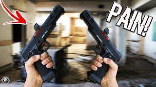 Destroying Airsoft YOUTUBERS With Most Painful Pistols! (Novritsch SSP5’S)