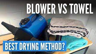 Drying Towel vs Blower | Which is Best for Drying Cars?