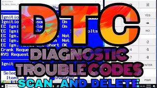 basic scanning of DTC diagnostic trouble codes