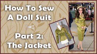 Doll Clothes Sewing Tutorial / How To Sew A Doll Suit : Part 2 / Smartly So Clothing Sewing Pattern