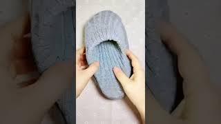 New winter slipper socks hacks ️ #tips #hacks #handmade #diycrafts #diy #art