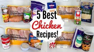 5 BEST & EASIEST CHICKEN RECIPES | Fast Tasty Chicken Dinners You'll Make On Repeat! | Julia Pacheco