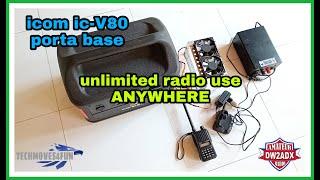 icom ic-v80 | Porta Base | Unlimited Radio Use | Conpex Power Station #TechMoves4Fun