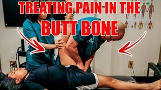 A Full, Single Take Treatment of Pain In the Butt Bone and Low Back