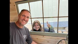 Transforming Our Cabin on Wheels: Cedar Plank Walls & Fresh Paint!