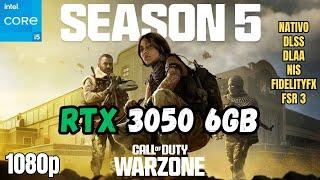 RTX 3050  COD Warzone 3 : Temporada 5 | Test Rendimiento |