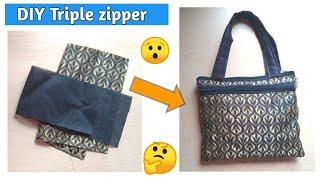 3️⃣Zipper Bag Making At Home: Handbag Making | Aarti Jagtap Tutorials