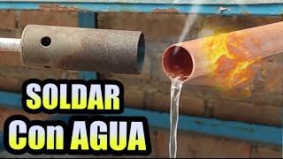 COMO SOLDAR COBRE CON AGUA. 4 TRUCOS INFALIBLES . Pegar con flujo de agua