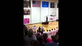 Zach Garcia sings national anthem