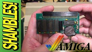 Amiga 500 clock expansion corrosion correction. Mistakes may have been made!