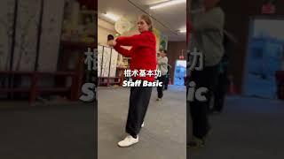 棍术基本功staff basic ￼ #kungfu #wushu #martialarts #taichi #gongfu #武术 #功夫 #太极拳