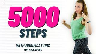 5000 steps at home || Beginner Friendly, NO jumping Walking Workout || Get Ready to sweat!