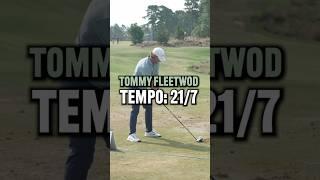 Tommy Fleetwood’s smooth golf swing is Tour Tempo at 21/7! #golf