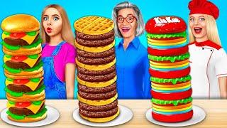 Me vs Grandma Cooking Challenge | Cooking Game with Chef at Secret Kitchen by MEGA GAME