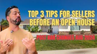 Top 3 things for sellers to know before hosting an open house