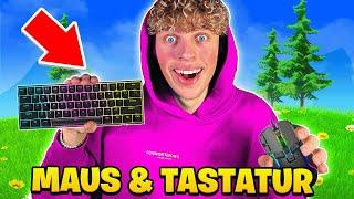 ich spiele das 1. Mal mit MAUS und TASTATUR in Fortnite!