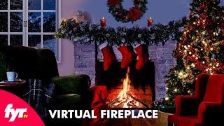 Virtual Fireplace with Music & Crackling Fire Sounds 4K - FYRTV