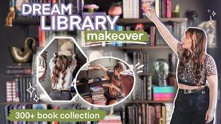 building & organizing my *DREAM LIBRARY* | dark academia  300+ books