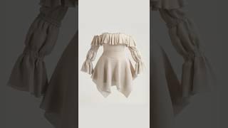 Creating a Ruffle Top in CLO!  #patternmaking #sewing #clo3d