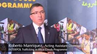 INTERPOL TV INTERVIEW - Roberto Manriquez, INTERPOL Trafficking in Illicit Goods Programme