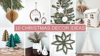 TOP 10 CHRISTMAS DECOR IDEAS | Minimal and Aesthetic Home Decor Projects