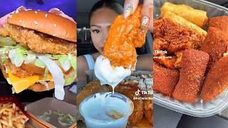 Asmr EATING | 59 | wingstop, Big mac, tacobell, Buldak ramen Carbonara, korean corndogs  and more!