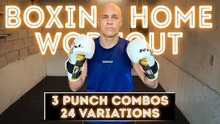 24 x 3 Punch Combos Boxing Workout #boxingtraining #boxingworkout #heavybagworkout