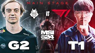 JEDNAK TO JEST NAJLEPSZA SERIA TEGO TURNIEJU! - T1 vs G2 (gośc. Inspired i Paris Platynov) MSI 2024