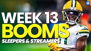 Must START 'EM Sleepers and Boom Value Plays - Week 13 Fantasy Football