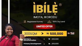 The Most Affordable Land Right Now! / Ibile Residential #landbanking #acerealestate