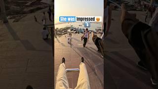 She was impressed  #sliding #parkour #reactionvideo #funny #shorts