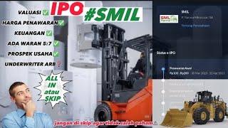 IPO SAHAM SMIL | PT SARANA MITRA LUAS TBK | GRATIS WARAN 5:7 ALL IN⁉️