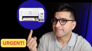 Epson Eco Tank Printer OWNERS! - You Need To Know This - Avoid CLOGS - Maintenance Box Replacement