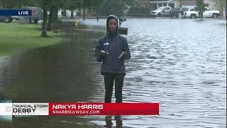 Pooler roads see flooding from Debby