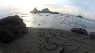 "Dream Crowd" Beach Calligraphy